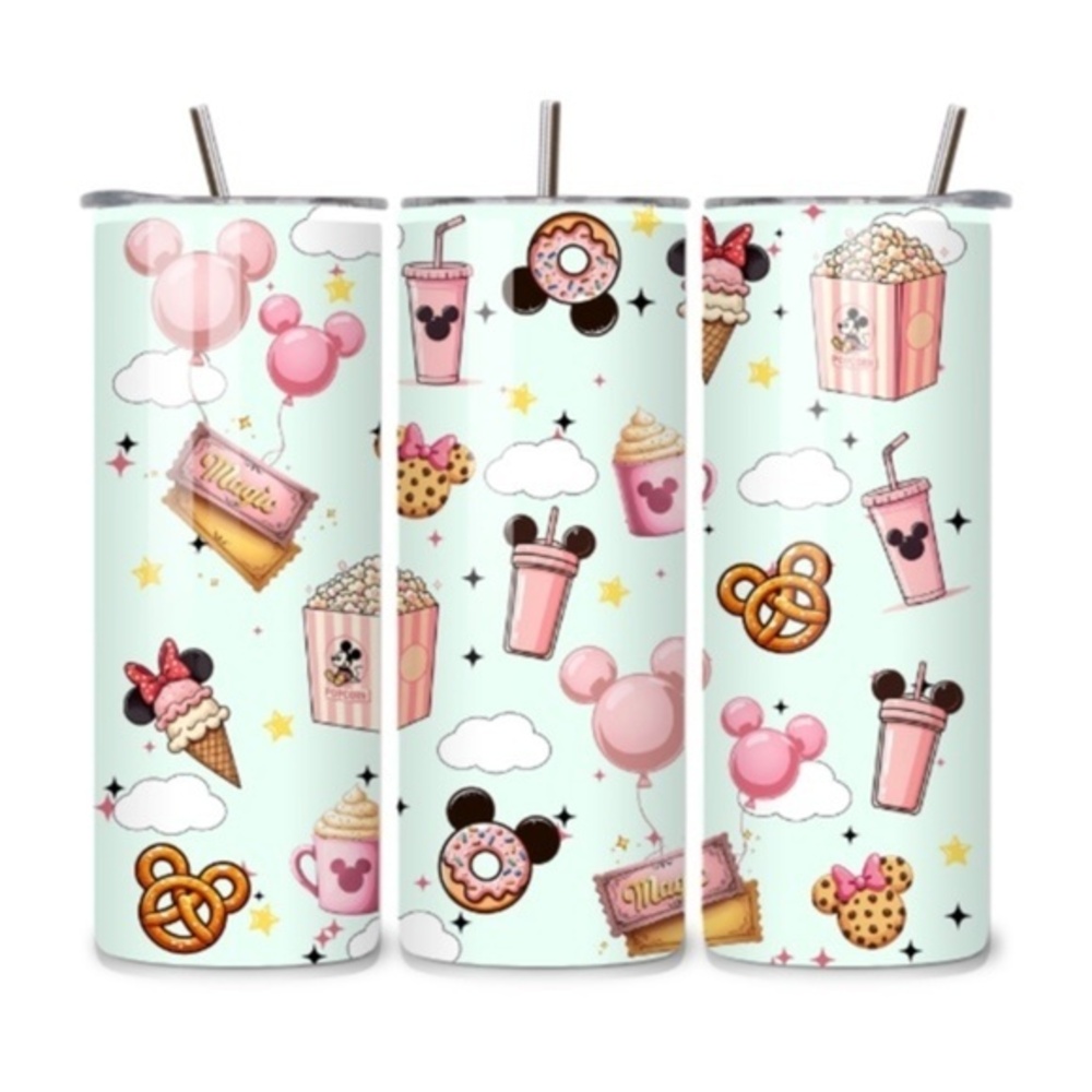 Handmade Disney Snacks 20oz Stainless Steel Tumbler